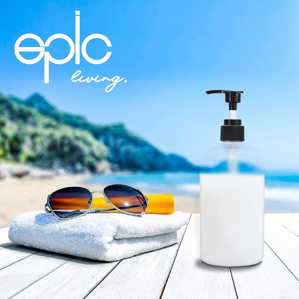 Epic Living Latex-free Pump Bottles Soap Shampoo Conditioner 6 pack (2- 3pcs)